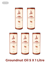 Load image into Gallery viewer, 5 Litre Combo Pack - Chekko Cold Pressed Virgin Groundnut Oil 5 X 1L