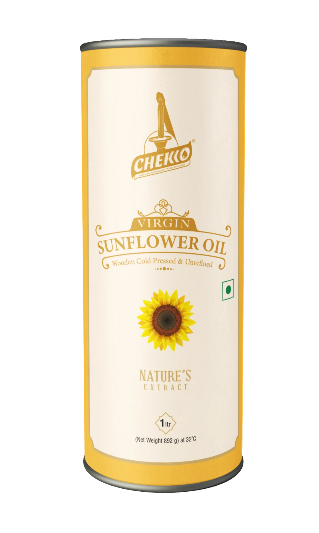 Sunflower Oil (Chekko - Wooden Cold pressed Virgin Oil)