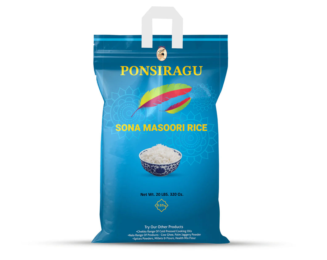 Sona Masoori Rice - 20LB (Premium Quality)