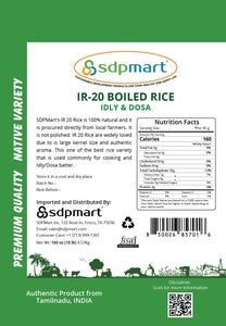 IR20 Boiled Rice (Idly & Dosa Rice) - 10 LB (Premium Quality)